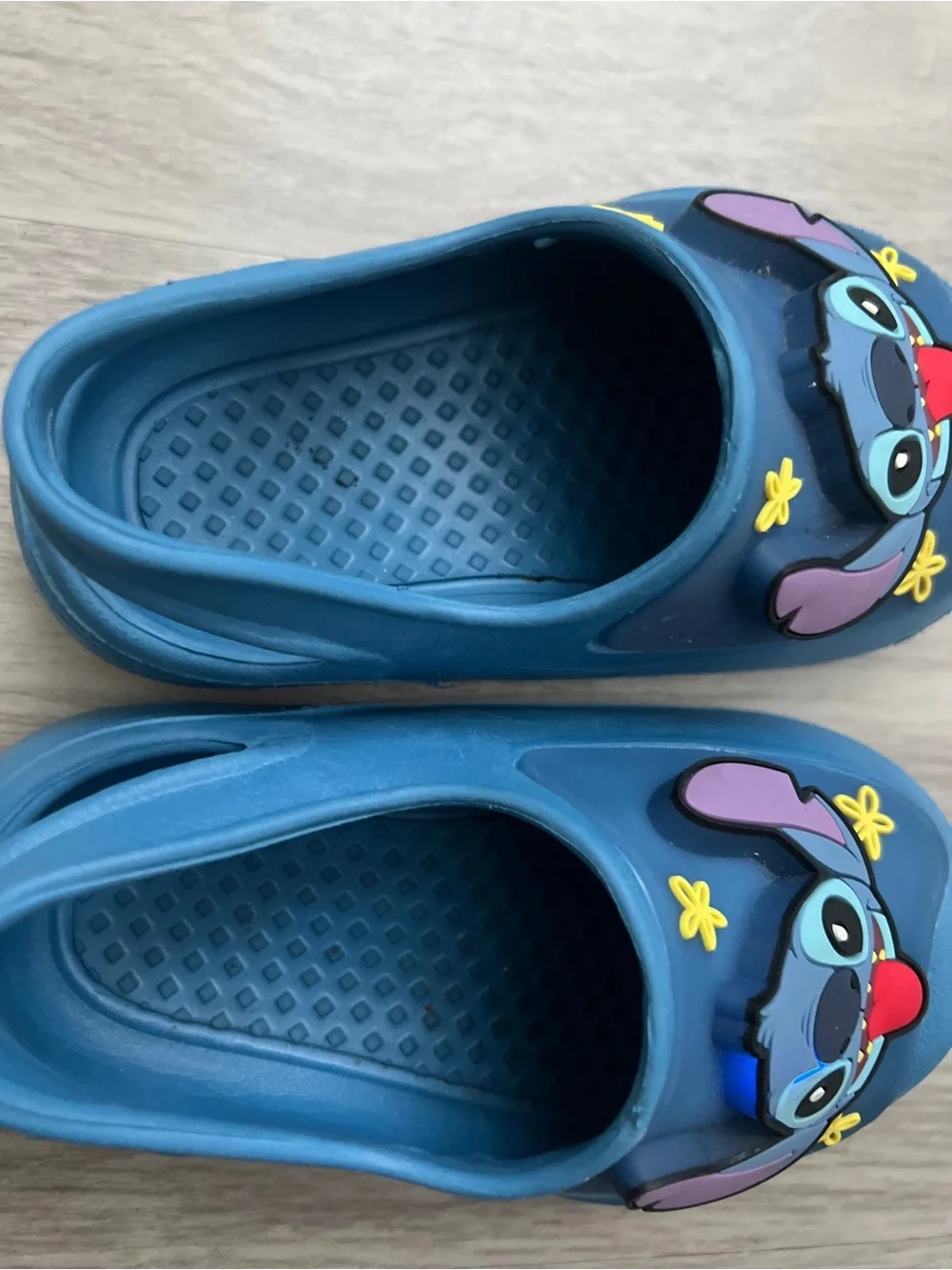 Disney Lilo & Stitch Kids Light Up Blue Clogs Shoes Size 5/6